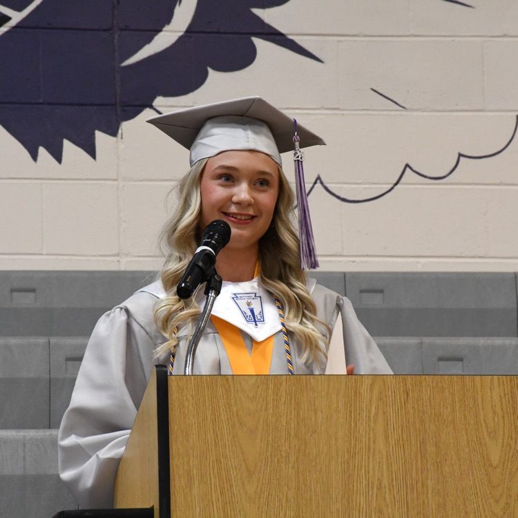 Natalee gives the farewell 