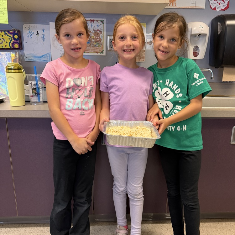 First graders made Rice Krispie treats!