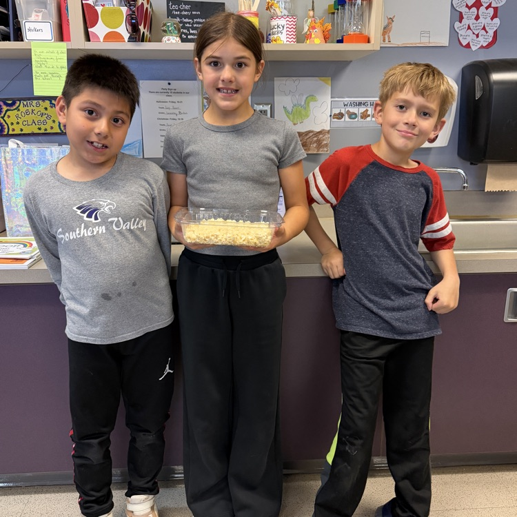 First graders made Rice Krispie treats!