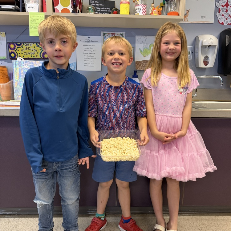 First graders made Rice Krispie treats!