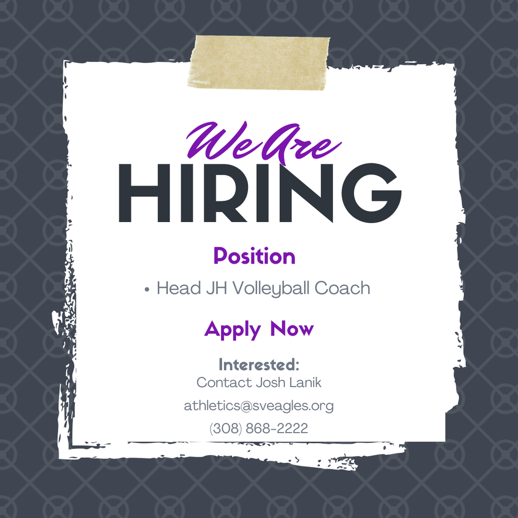 JH Volleyball job advertisement