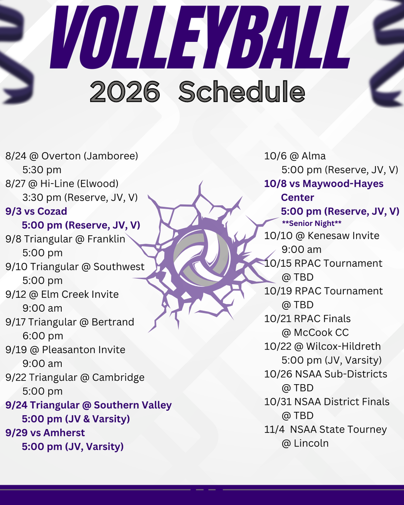 2026 volleyball game schedule