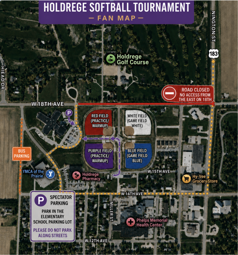 fan field and parking information