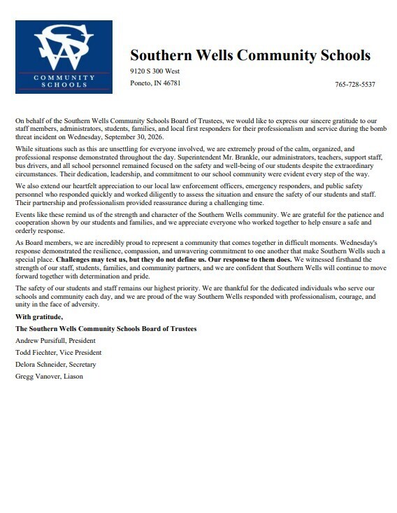 Board of Trustees - Thank you