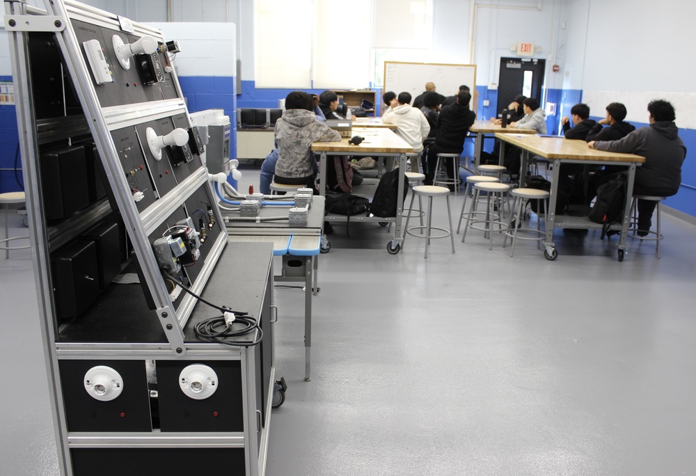 The HVAC program at the Center for Career Services moved into a new classroom space.