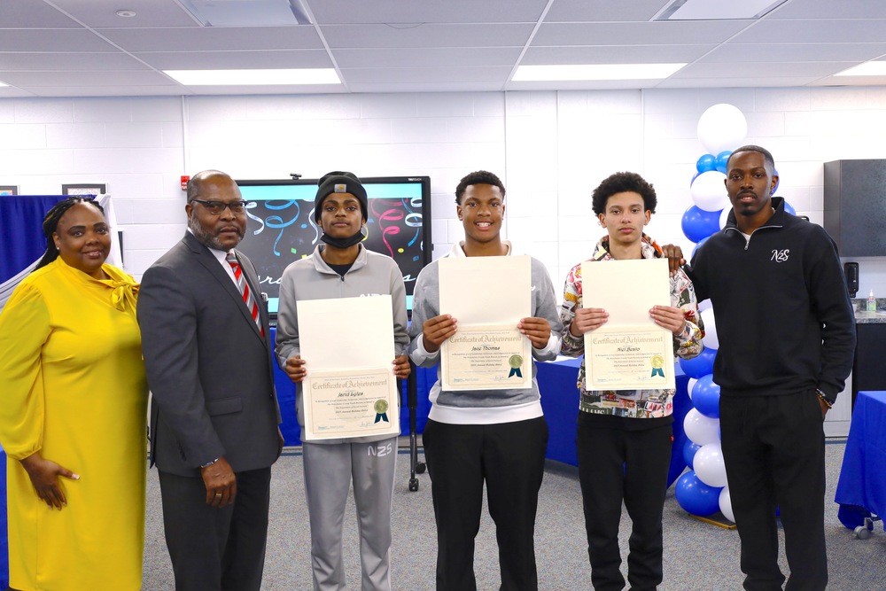 students and administrators mark honors for MBK chapter