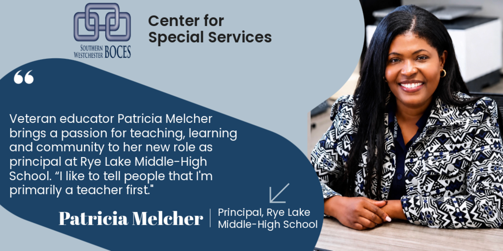 Rye Lake Middle-High School Principal Patricia Melcher