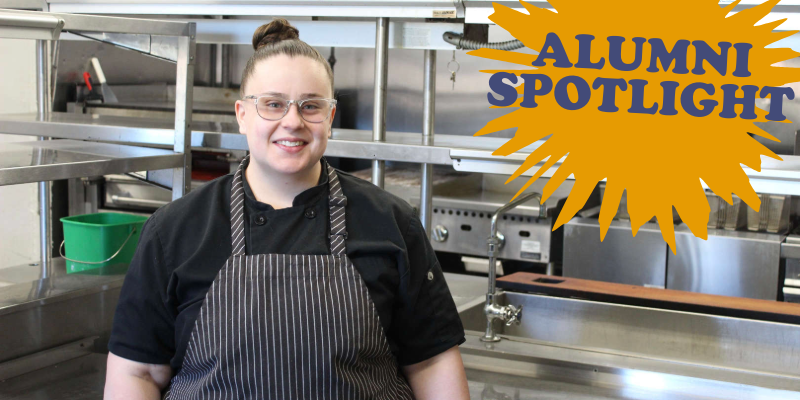 chef in a kitchen alumni spotlight