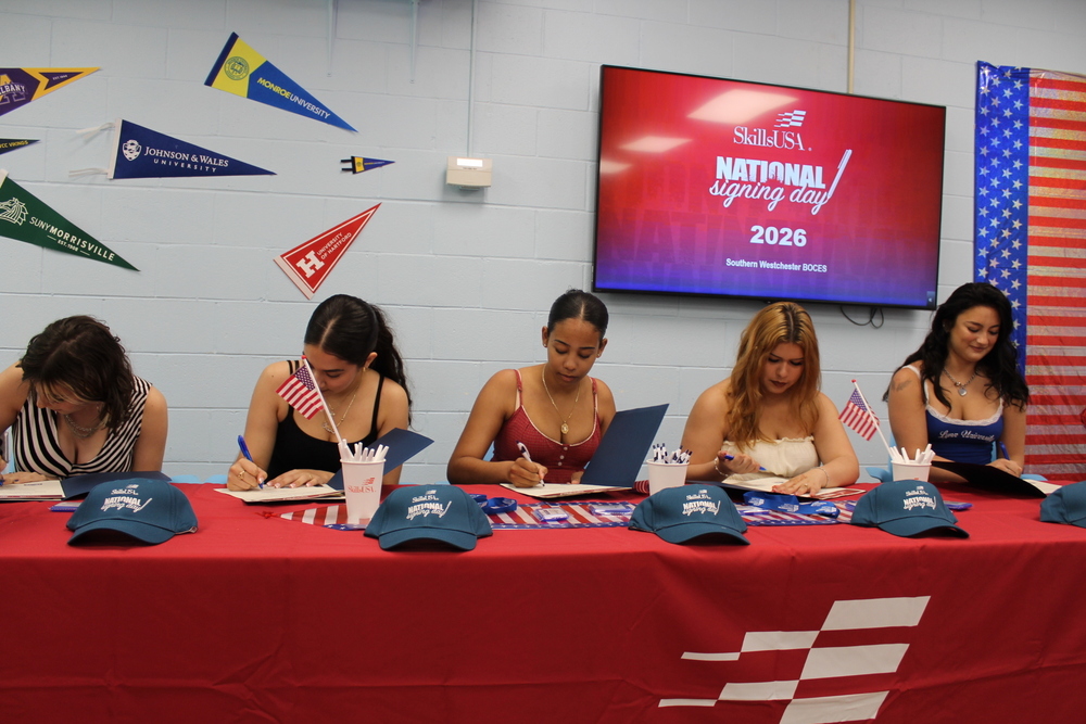 Students at the Center for Career Services participated in SkillsUSA National Signing Day.