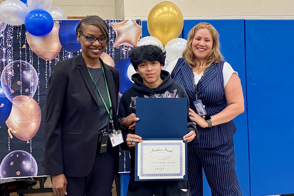 principal and counselor honor student's success