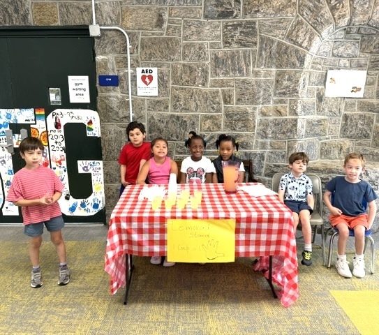 students read a book about lemonade then opened their own stand