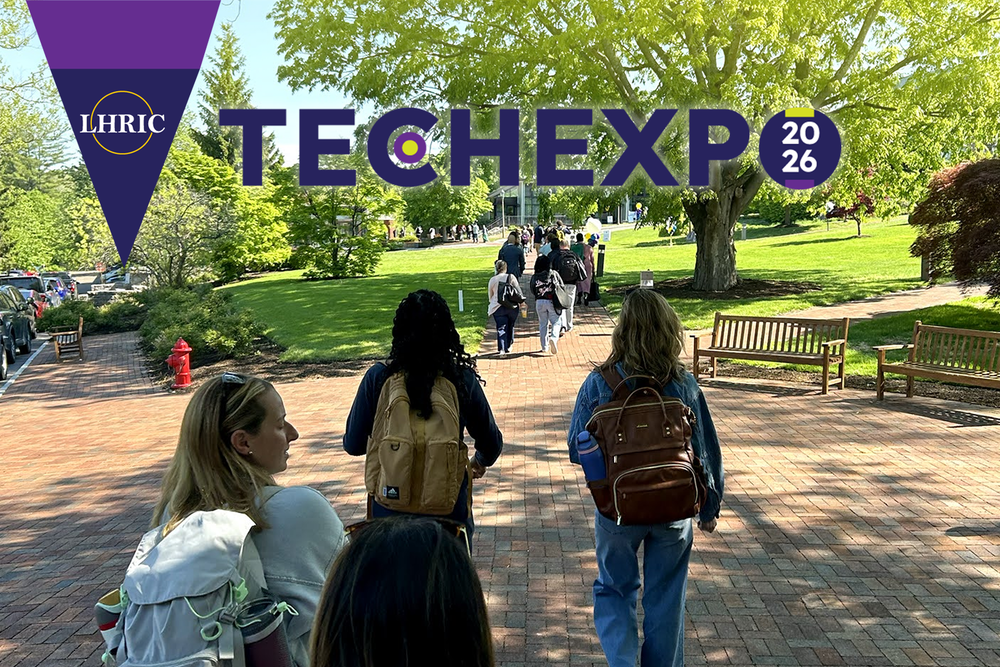LHRIC Tech Expo 2026 - attendees walking on brick pathway at Tech Conference