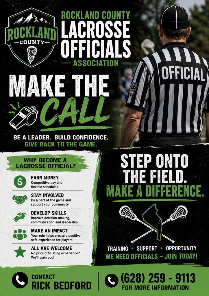 Rockland Lacrosse Officials Recruitment Flyer