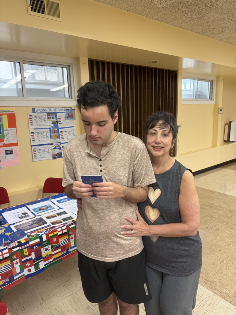 Student with mother