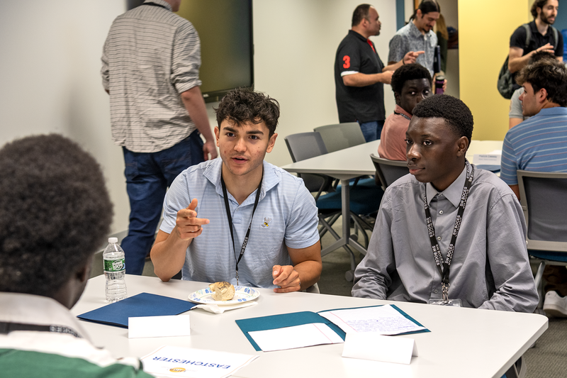 Interns chat about the opportunity