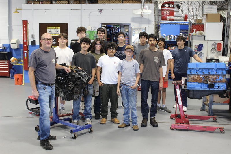 Auto students at Career Exploration Summer Camp.