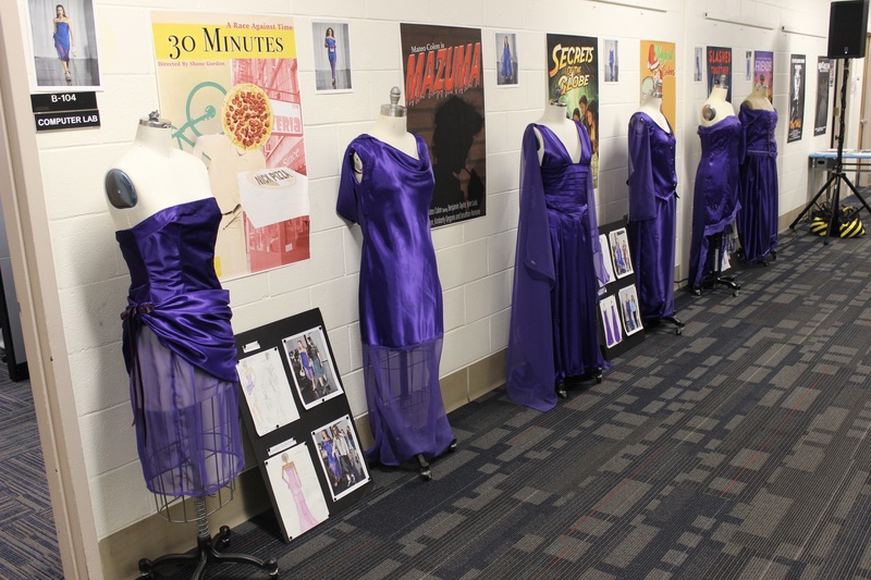 Fashion students had their dress designs on display for the Spring Open House.