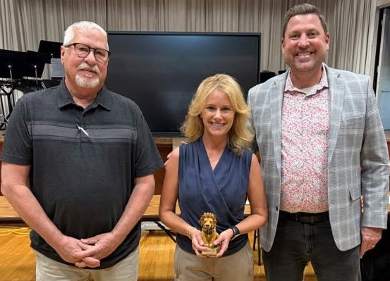 Mrs. McAtee with Mr. Specht and Mr. Duty