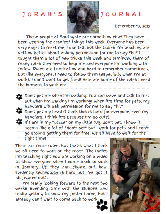 Jorah's Journal 12-19-25