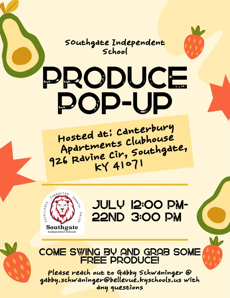 produce pop up flyer