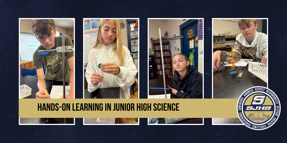 Students experimenting with magnets