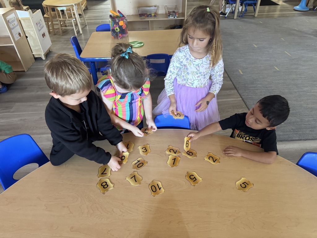 children matching numbers