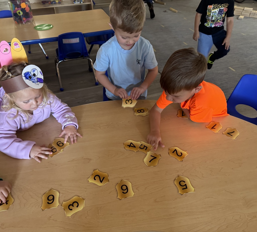 children matching numbers