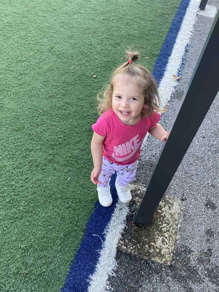 child playing outside