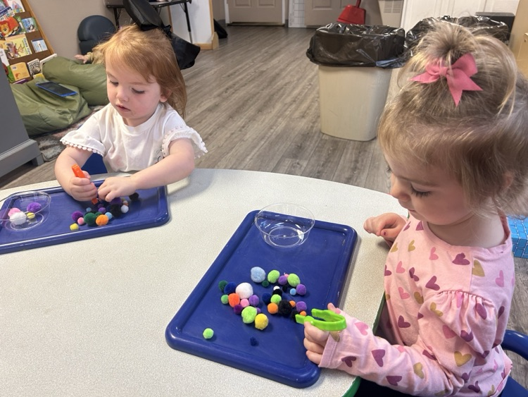 children doing fine motor activity