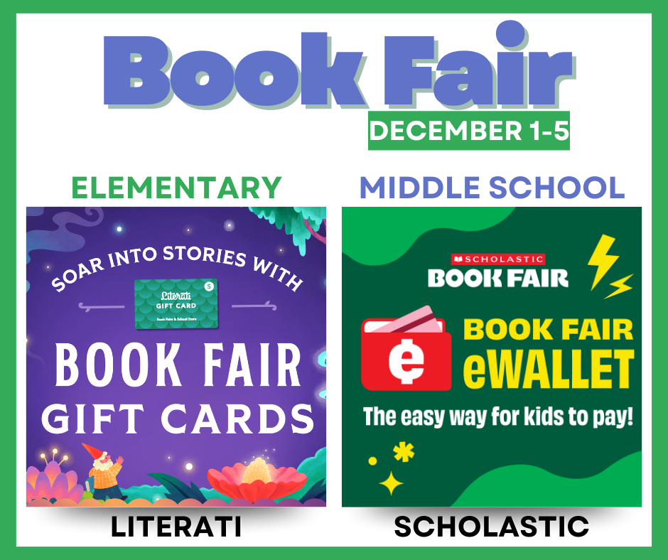 Graphic for elem and middle book fairs