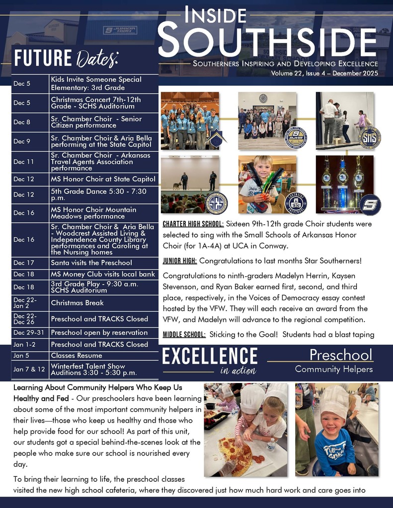 Page 1 of Newsletter