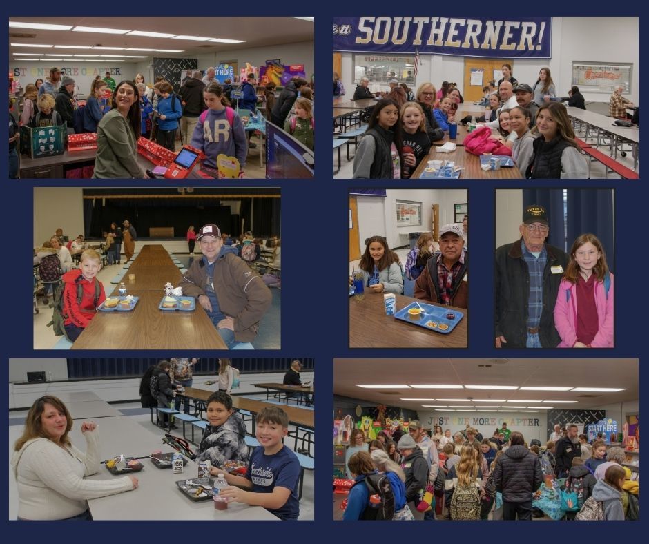 Students, parents, crowd at book fair