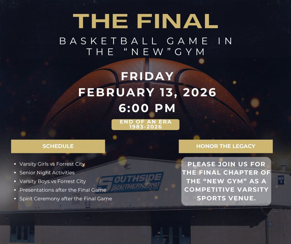 Final Basketball Game announcement