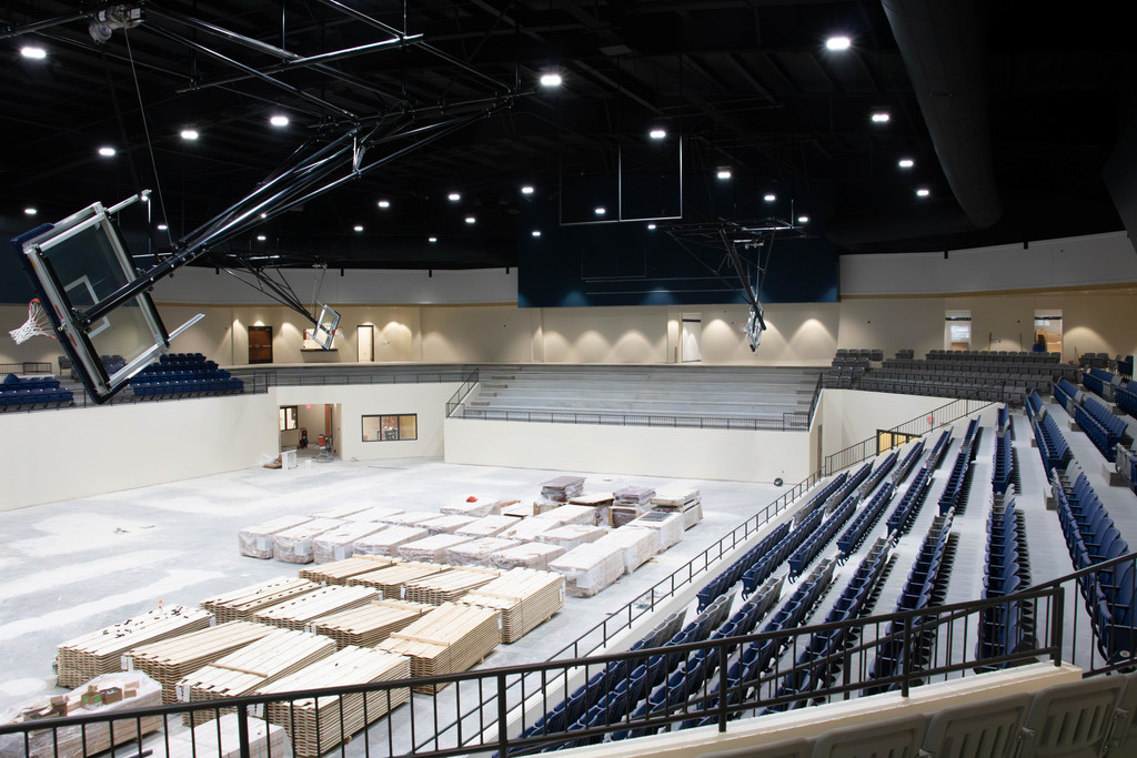 Arena seating and floor