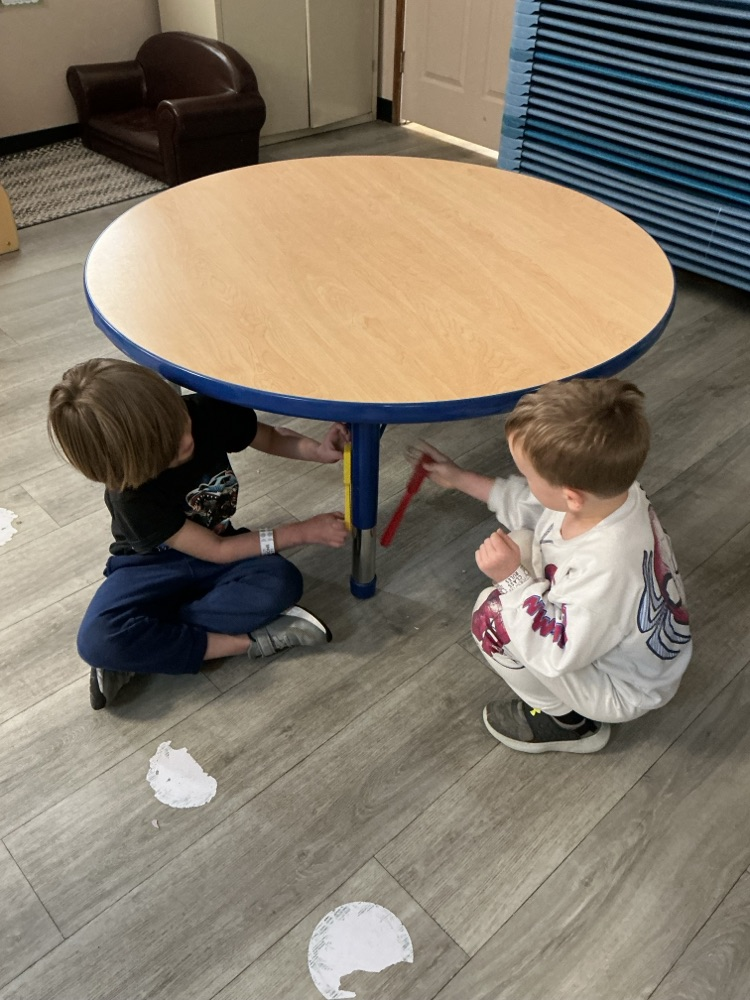 children exploring magnets 