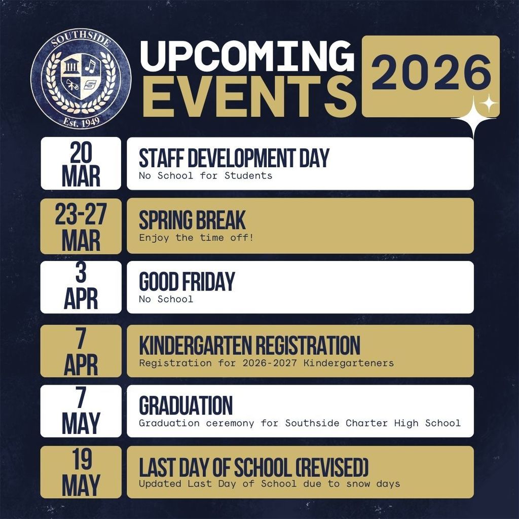 Graphic of calendar dates and events