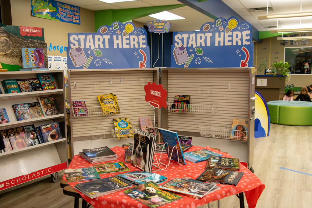 book fair shelves