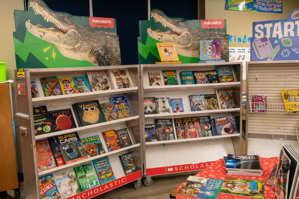 book fair shelves