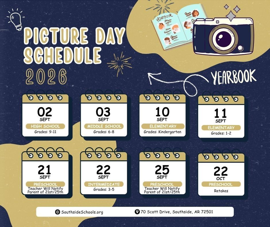 graphic of calendar date for picture day