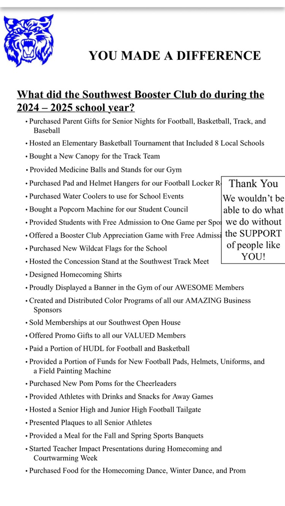 booster club