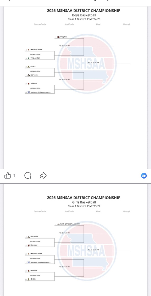 district basketball brackets