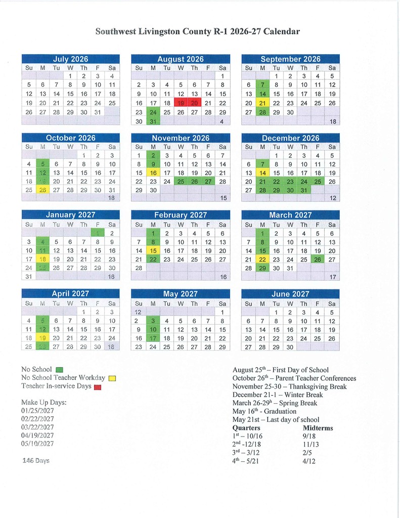 2026-27 Calendar