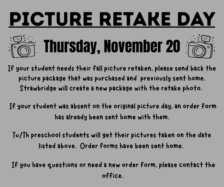 Picture Retake Day Information