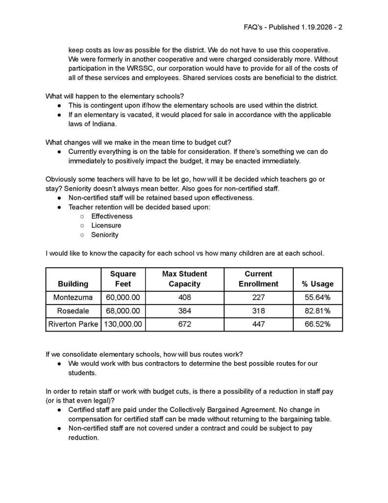 FAQ document