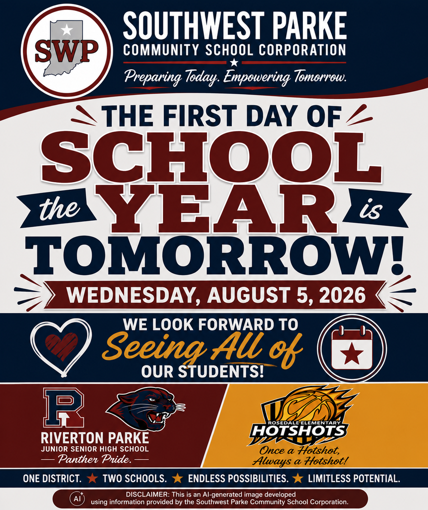 The first day of school is tomorrow!