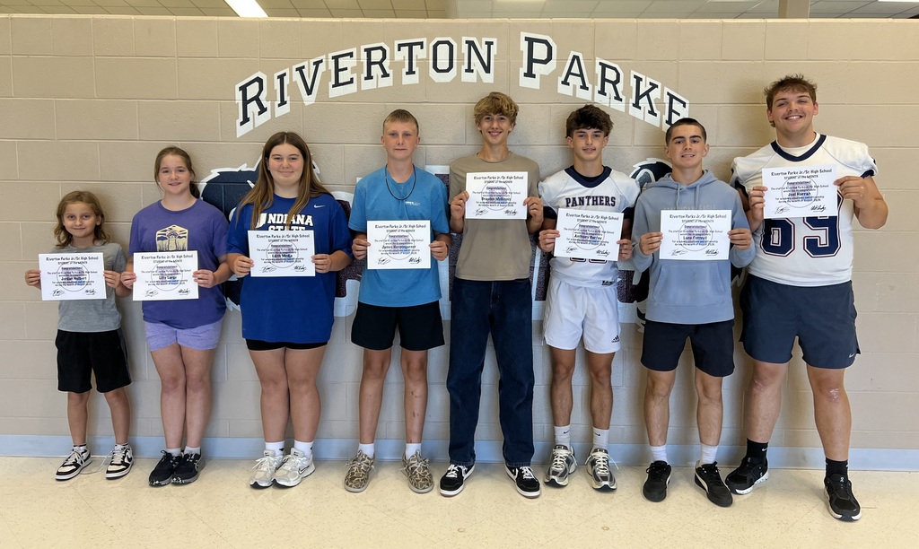 August Students of the Month