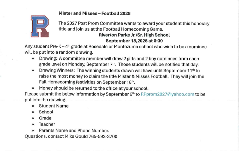 Mister and Miss Football