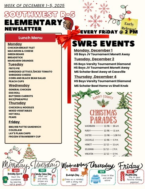 SW Elementary Weekly Update