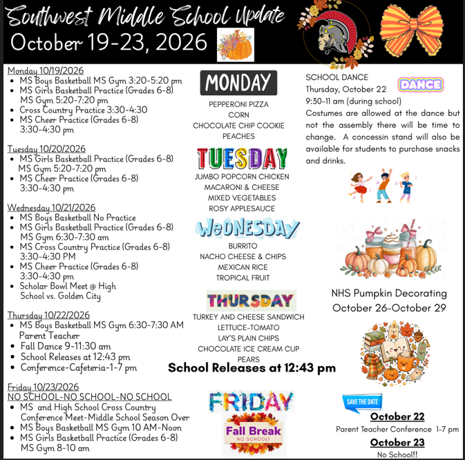 SWMS Weekly Update