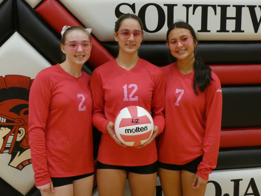 Three Volleyball Players